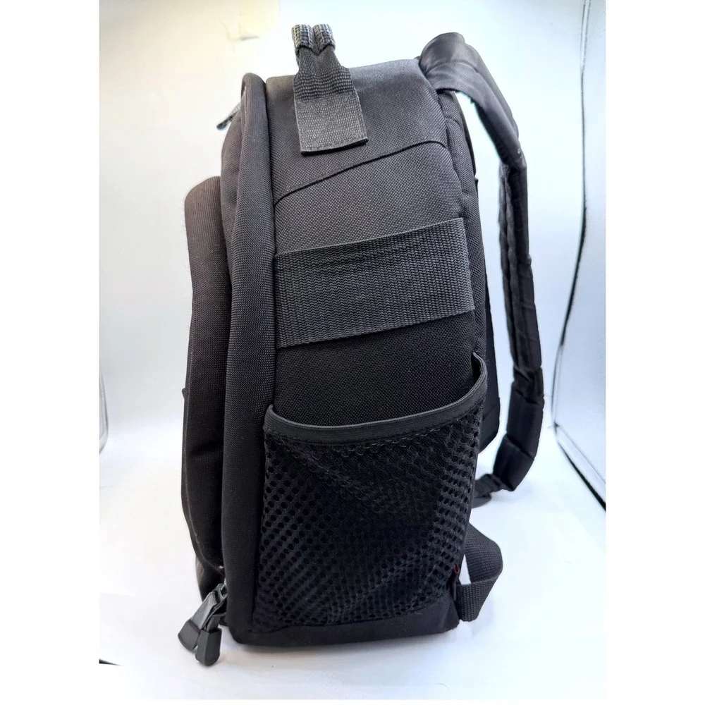 Tamrac Black Camera Backpack DSLR Lens Accessory Case Padded Bag Good Used Cond